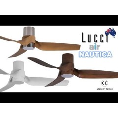 Lucci Air Nautica Ανεμιστήρας Οροφής 132cm με Φως και Τηλεχειριστήριο Μαύρος